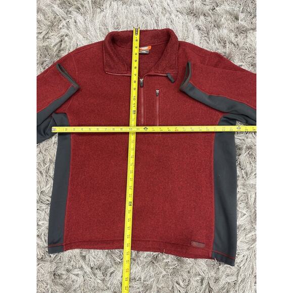 Vintage Nike ACG Full Zip Fleece Jacket Red Sweater Sweatshirt Mens XL Y2K 90s - Picture 6 of 6